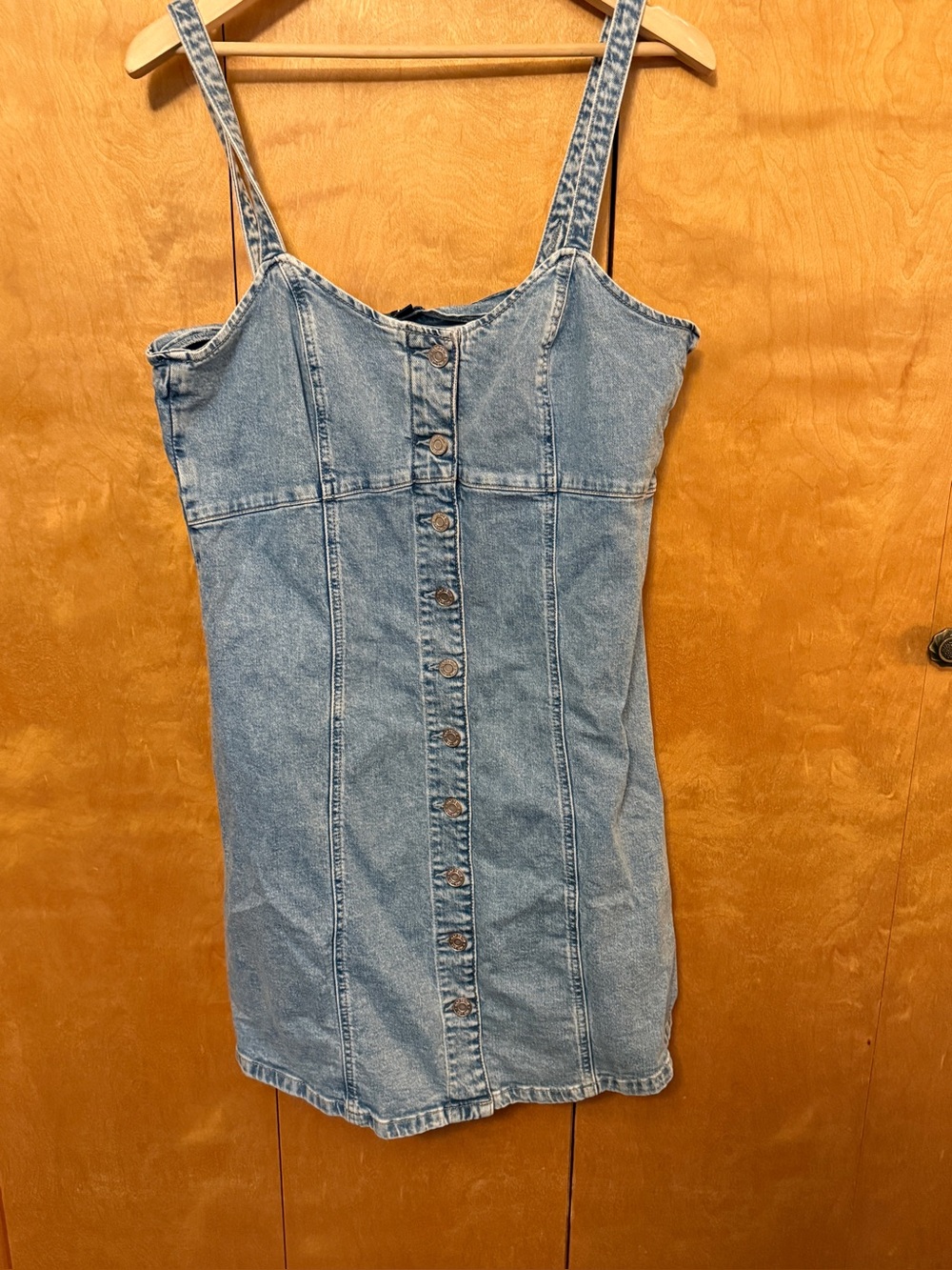 GAP Light Wash Denim Sleeveless Mini Dress or Jumper, Size 12